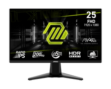 Load image into Gallery viewer, MSI 24.5" MAG 255F E20 FHD 1080p 200Hz Flat Gaming Monitor