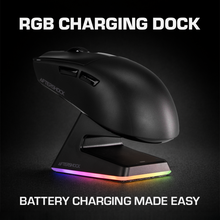 Load image into Gallery viewer, Aftershock M1 Pro Wireless Gaming Mouse with RGB Charging Dock - Black (WTY - 1YR)