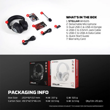 Load image into Gallery viewer, Fantech WHG05 STELLAR Wireless Headset - Black (WTY - 1YR)