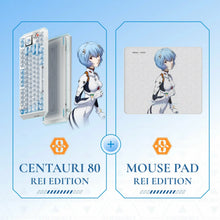 Load image into Gallery viewer, MelGeek Centauri 80 EVA-00 Rei Ayanami Limited Edition HE Gaming Keyboard (Wired - 1YR)
