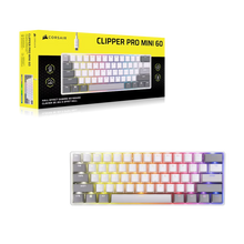 Load image into Gallery viewer, Corsair Clipper PRO MINI 60 Hall Effect Gaming Keyboard - White (Wired - 2YR)
