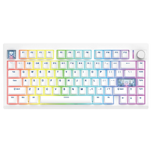 Load image into Gallery viewer, Fantech MAXFIT8 QMK Wireless Mechanical Keyboard - White (Brown Switch) (WTY - 1YR)
