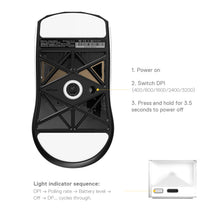 Load image into Gallery viewer, MelGeek Horus 8K Lightweight Esports Wireless Gaming Mouse - White (WTY - 1YR)
