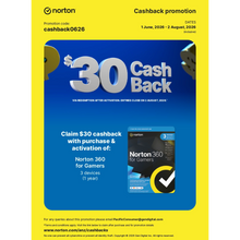 Load image into Gallery viewer, Norton 360 For Gamers Empower 50GB (3 devices - 1 year)
