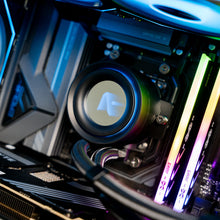 Load image into Gallery viewer, SIMFORCE PORTAL MAX gaming PC showing graphics card close-up.
