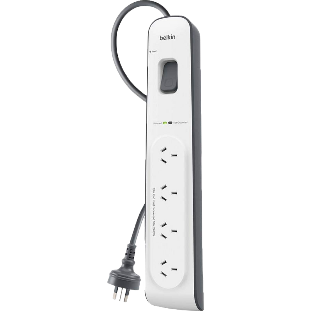 Belkin 4-outlet Surge Protection Strip (2m Power Cord)