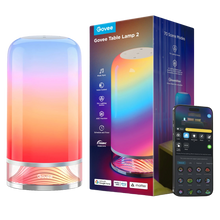 Load image into Gallery viewer, Govee Table Lamp 2 Smart RGBIC Wi-Fi &amp; Matter-Enabled Bedside Lamp (WTY - 1yr)
