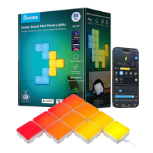 Load image into Gallery viewer, Govee RGBIC Mini Panel Light Kit 10 Pack Smart Wall Panels (WTY - 1yr)
