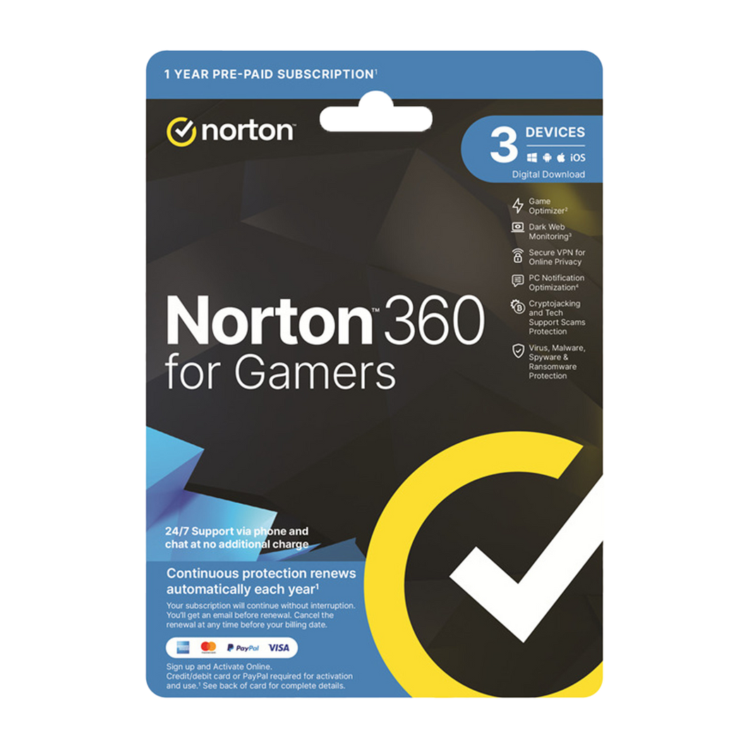 Norton 360 For Gamers Empower 50GB (3 devices - 1 year)