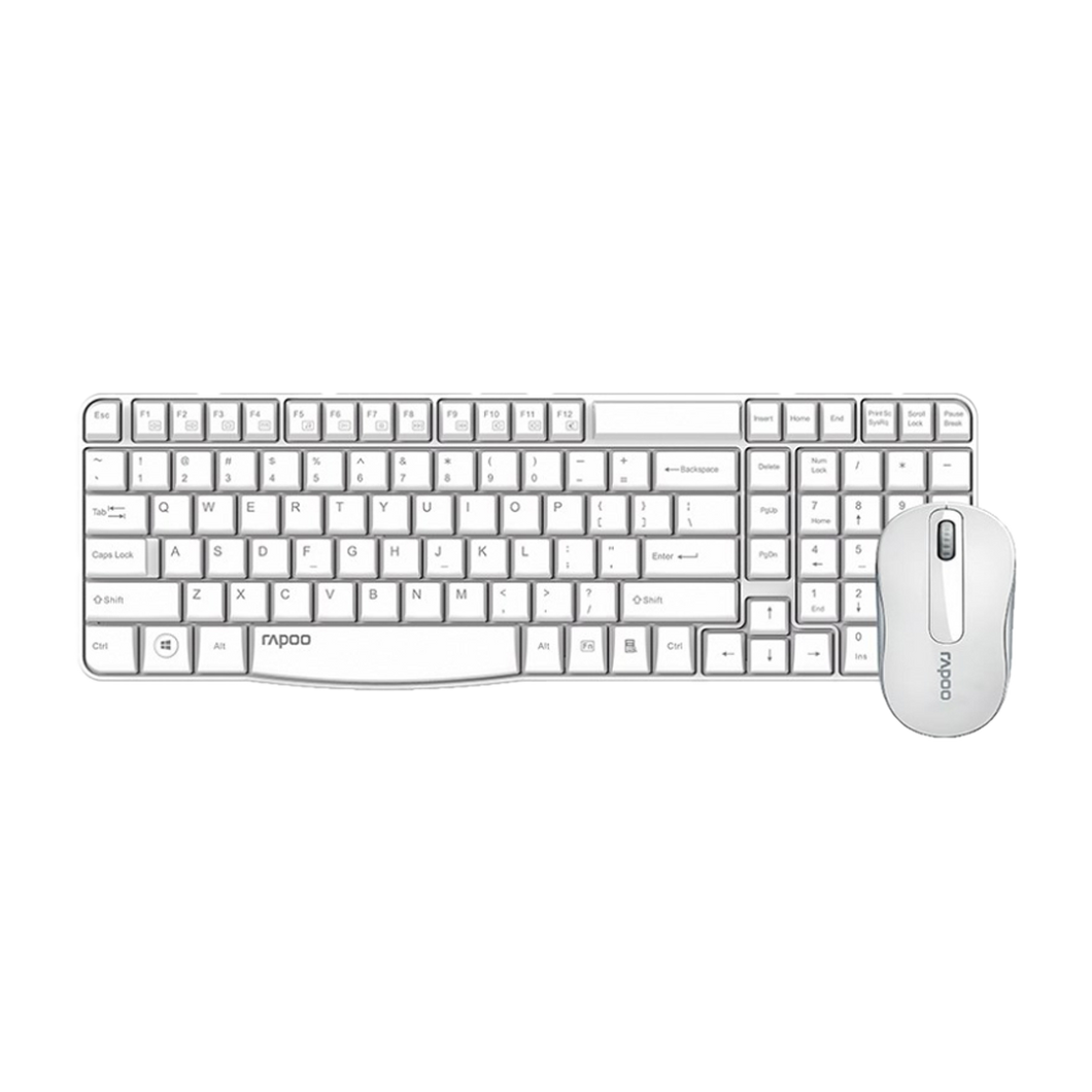 RAPOO X1800S - Wireless Keyboard and Mouse Combo - White (WTY - 1yr)