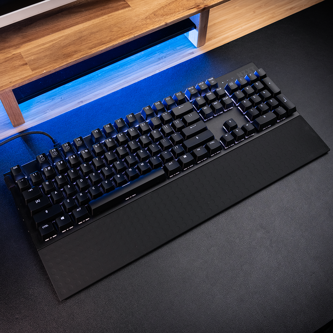 NZXT Function Red Mechanical USB Black Gaming Keyboard (WTY - 1yr)